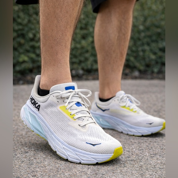 Hoka One One Other - HOKA Arahi 7 Running Shoes Mens 11.5D White Blue Stability Athletic Sneakers